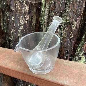 Glass Mortar & Pestle set